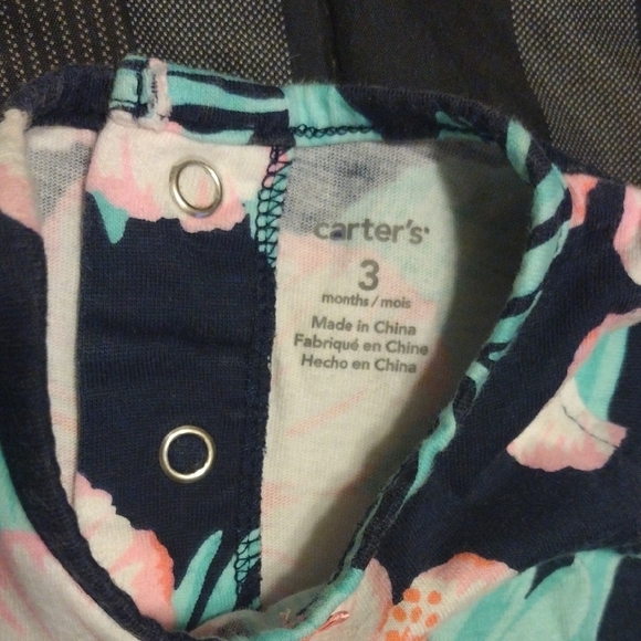 Carter's Tropical Floral Baby Romper​ - Picture 6 of 6